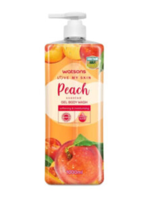 WATSONS PEACH SCENTED GEL BODY WASH – 1000ml